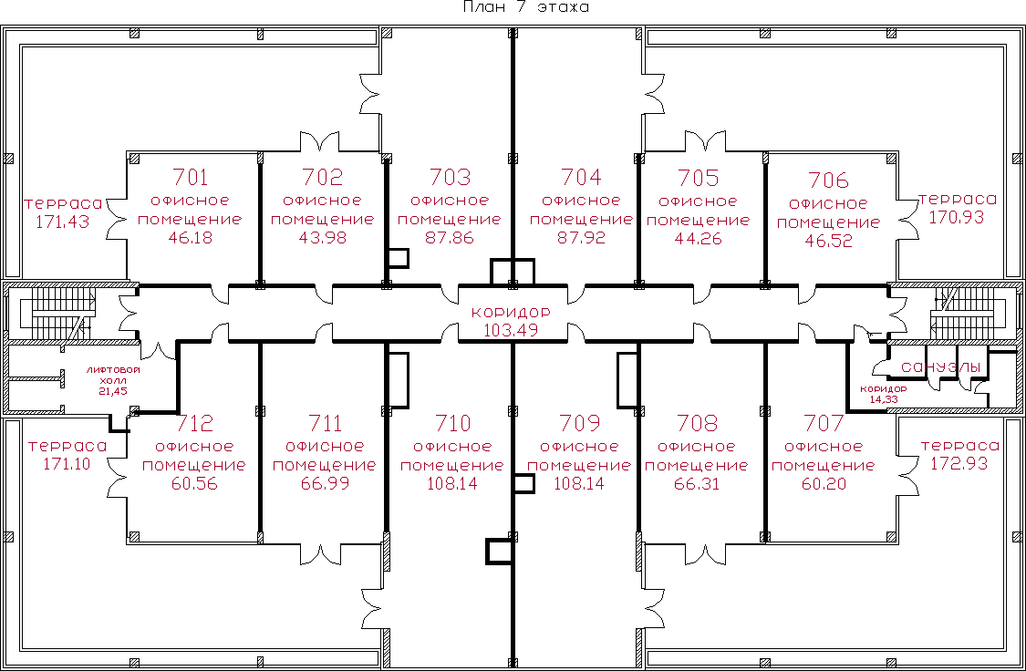 План 7 этажа